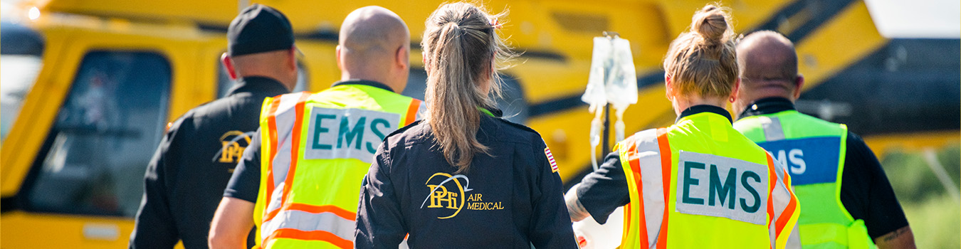 PHI Air Medical EMS Emergency Scene Photo